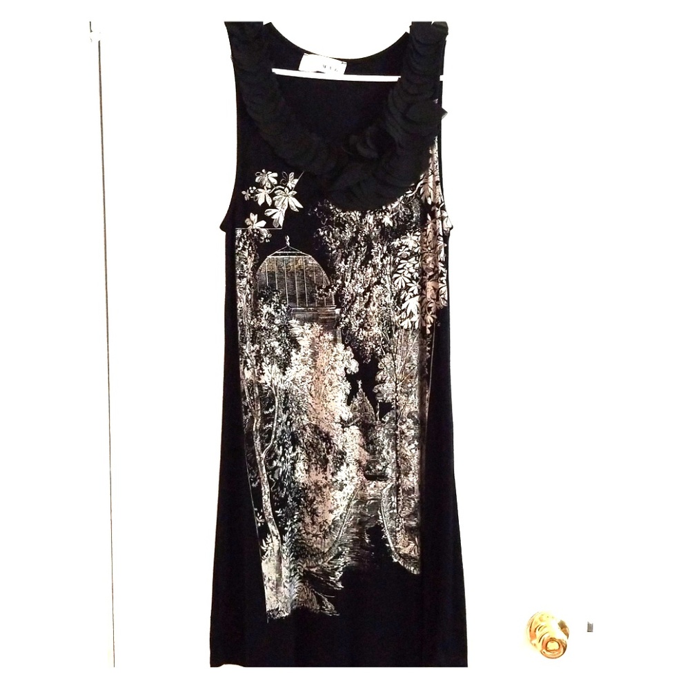 MNG by mango dress with Japanese garden theme